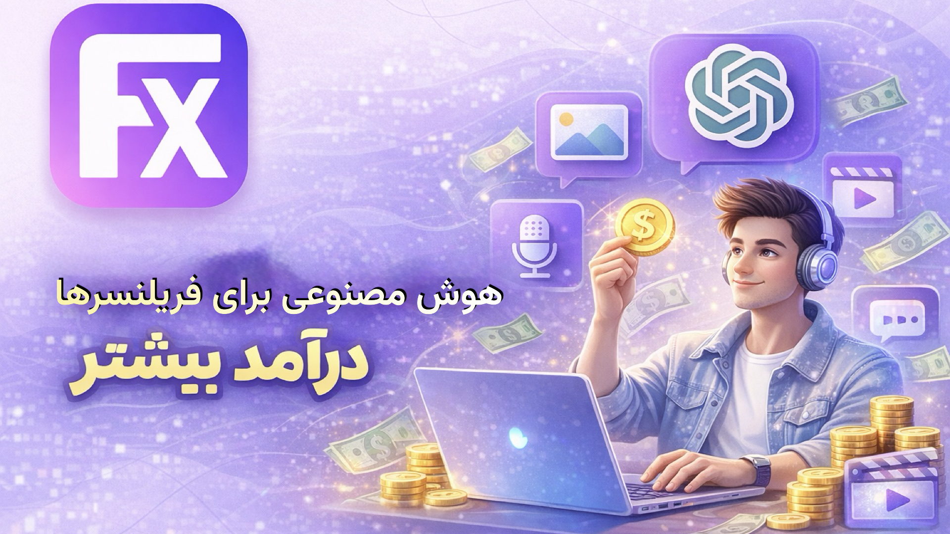 هوش مصنوعی برای فریلنسرها: چگونه با AI درآمد بیشتری داشته باشیم؟